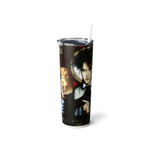 Robert of The Lovecats, Skinny Steel Tumbler with Straw, 20oz