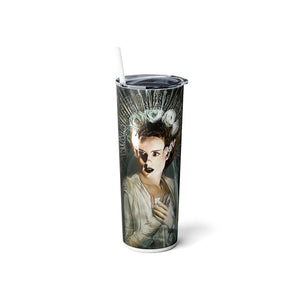 Bride of Frank and Monster Skinny Steel Tumbler with Straw, 20oz