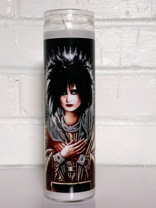Saint Siouxsie Gothess of the Spellbound - 7-Day glass Jar Prayer Candle