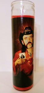 St. Lemmy Kilmister - 7-Day glass Jar Prayer Candle