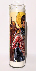 St. George Michael the Archangel of Faith - 7-Day glass Jar Prayer Candle