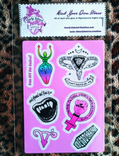 Mind Your Own Uterus Stickers - Glossy, Water-Proof Sticker Sheet
