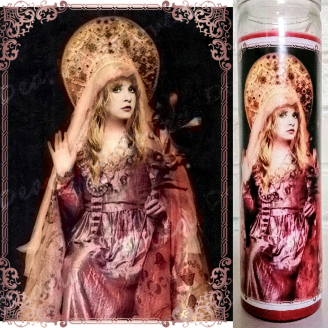 Saint Stevie Priestess of Twirl - 7-Day glass Jar Prayer Candle