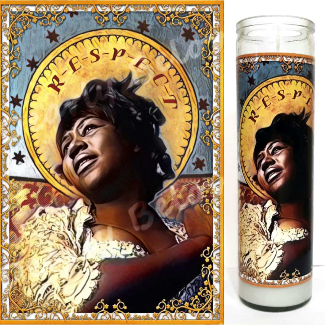 Saint Queen of Respect - 7-Day glass Jar Prayer Candle