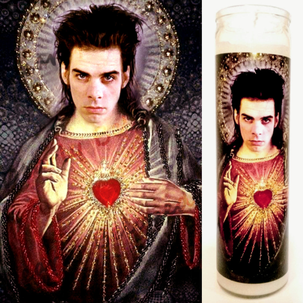 St. Nick of the Bad Seeds - 7-Day glass Jar Prayer Candle