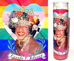 St Marsha P. Johnson - 7-Day glass Jar Prayer Candle