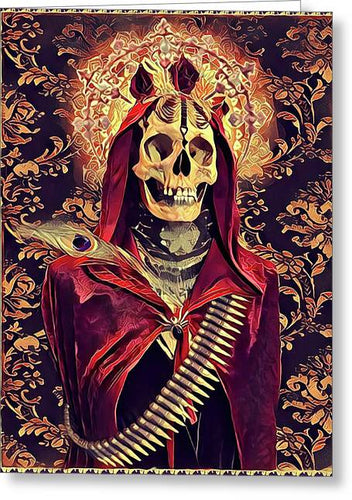 Santa Muerte - Greeting Card, Red, Love, Passion